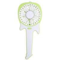 feifuns Mini Handheld Fan, Guitar Shape Foldable Personal Portable Desk Desktop Table Cooling Fan with USB Rechargeable Electric Fan for Office Room Outdoor Household Traveling, 3 Speed (Green)