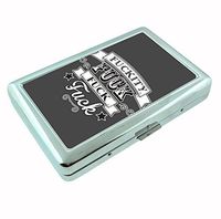 Frick R1 Hip Silver Cigarette Case Id Holder Metal Wallet 4" X 2.75" RFID Protection