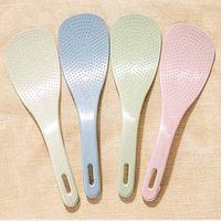 Fiesta Wheat Straw Rice Spoon Cooker Rice Food Shovels Anti-hot Non Stick Rice Paddle Spoon Shovel Kitchen Tools& Gadget: light green