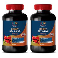 Men Enhancement Sexual Pills - Horny Sex Drive - Maca Bulk Supplements - 2 Bottles 120 Tablets
