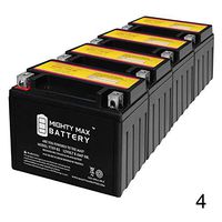 Mighty Max Battery YTX9-BS SLA Battery Replacement for Suzuki GSXR750 97-99 - 4 Pack Brand Product
