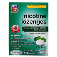 Rite Aid Mint Nicotine Lozenges, 4mg - 108 Lozenges | Quit Smoking Products