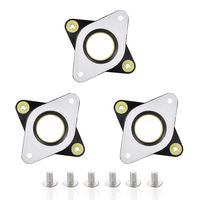 Houkr NEMA 17 Stepper Steel Motor Damper and Rubber Vibration Damper with M3 Screw for Creality CR-10 S 3D Printer, CNC Router (3 Pack)