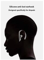 Ear Hook Compatible with Apple AirPods 1&2, 2 Pack Silicone Anti-Lost Durable Ear Hooks for Sports Wear: Running,Jogging, Cycling, Driving, Skating, Hiking, Gym Fitness Activities (Black)