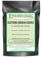 Eleuthero - 4:1 Natural Root Powder Extract (Eleutherococcus senticosus), 1 kg