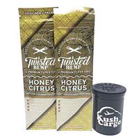 Twisted Hemp Wraps Designer Blends Honey Citrus with KC Pop Top (2 Packs)