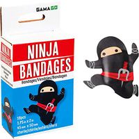 Novelty Black Ninja Shaped Bandages for Kids or Grown Ups