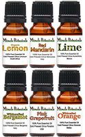 Miracle Botanicals Citrus Essential Oil Sampler - Set of 6 100% Pure Therapeutic Grade Citrus Essential Oils - (6) 10ml