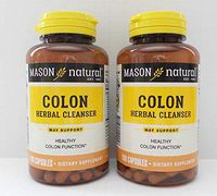 Mason Colon Herbal Cleanser Caps 500mg, 100 Capsules (Pack of 2)