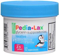 Fleet Pedia-Lax Glycerin Suppositories 12 Each (Pack of 9)