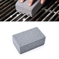 Scrubbing Stone Grill Cleaner Ecological Scouring Brick/Barbecue Grill Brush De-Scaling Cleaning Stone Advanced Technology Easily Removes Grime and Grease from BBQ,Griddles,Racks（4 Packs） (Gray)
