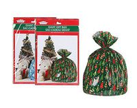 Christmas House Giant Gift Sacks Bags - Great BIG gift bags for great BIG presents! Set of 2 - Assorted Styles