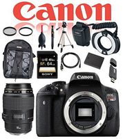 Canon Dental and Dermatology Kit EOS Rebel T6i DSLR Camera (Body Only) w/Canon EF 100mm f/2.8 Macro USM Lens, Canon MR-14EX II Macro Ring Lite, 32GB