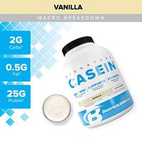 Bodybuilding Signature Casein Protein Powder | Vanilla Slow Release Micellar Casein | Rich in Amino Acid | 4lbs, 55 Servings