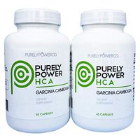 Purely Power HCA : 100% Pure Garcinia Cambogia. Weight Loss Strategy/Appetite Suppressant Reduce Cravings for Unhealthy Foods, 120ct