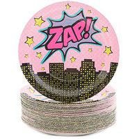 Super Hero Party Decorations, Disposable Paper Plates (9 in., 80 Pack)