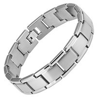Willis Judd Men's Titanium Bracelet with Size Adjusting Tool and Gift Box