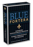 4-Pack Blue Fortera Testosterone Booster | Natural Muscle Building Supplement | Promotes Strength, Stamina & Energy (Includes 4 Capsules)