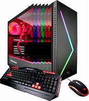iBUYPOWER - Desktop - Intel Core i7-16GB Memory - NVIDIA GeForce RTX 2070-1TB Solid State Drive - Black/Gray