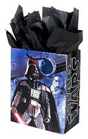Hallmark 13" Large Star Wars Gift Bag with Tissue Paper (Darth Vader, Stormtrooper, Yoda) for Birthdays, Fathers Day, Holidays and More