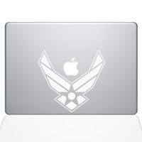 The Decal Guru Air Force MacBook Decal Vinyl Sticker - 13" MacBook Air - White (1333-MAC-13A-W)