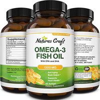 Omega 3 Fish Oil Supplement - EPA DHA Fish Oil Omega 3 Supplement with Immune Booster Brain Vitamins - Burpless Fish Oil 1200 mg Belly Fat Burner for Mood Boost Liver Support and PMS Relief
