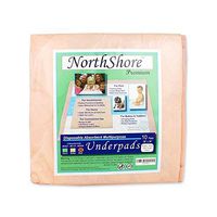 NorthShore Premium, 36 x 36, 65 oz, Peach Super-Absorbent Underpads (Chux), Ultra Large, Case/100 (10/10s)