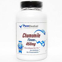 Chamomile Flower 450mg // 200 Capsules // Pure // by PureControl Supplements