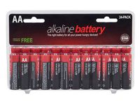 Monoprice AA Alkaline Battery 24-Pack