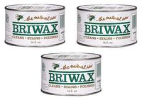 Briwax Furniture Wax Polish-Clear (Расk оf Тhrее)