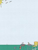 Backyard Barbecue Stationery Printer Paper 26 Sheets