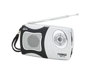 Naxa Electronics NR-712 Am/FM Mini Pocket Radio with Built-in Speaker, Black