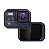 Outdoor Action Camera 4K 16MP IP68 33Ft Waterproof Sports Cam 2-inch IPS HD Screen 170 Degree Super Wide Angle Lens Car Camcorder 1050Mah Rechargable Battery (Blue)