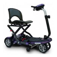 EV Rider TRANSPORT PLUS Folding Mobility Scooter SLA Batteries (Plum)
