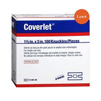 Beirsdorf Coverlet Knuckle Bandage 1 1/2" X 3", 100 Count (2 Pack) (2 Pack)
