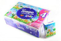 Tempo Pocket Tissues for Kids Strawberry Flavor Pack of 24
