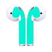 Jiecikou Stickers for Apple AirPods, Airpod Skins Protective Wraps, Self-Adhesive Covers for Customization & Protection, Compatible with Apple AirPods Teal