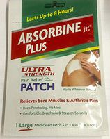Absorbine Jr Ultra Strength Pain Relief Patch Lg