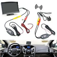 Car Wireless Waterproof Reversing Rearview Backup Camera System + 5" LCD Monitor