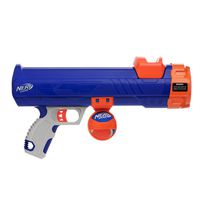 Nerf Dog Compact Tennis Ball Blaster Dog Toy, Great for Fetch, Hands-Free Reload, Launches up to 50 ft, Single Unit, Includes 1 Nerf Ball