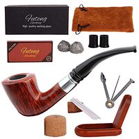 Daily necessities LTD Smoking Pipe Handmade Wooden Pipe, Three-Dimensional Curved Solid Wood Pipe, Removable Filter Small Pipe, Full Set of Accessories Handmade Gift Packages Pipe
