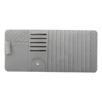 idain Car Sun Visor CD Holder Storage Case Car Sun Visor Organizer Storage Pouch Bag,10 CD Slots,5 Card Case,1 Pen Holder and 1 Glasses Holder(Gray)