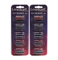 10 Pack 4LR44 / PX28A / L1325 / A544 / K28A / 476A 6V Alkaline Batteries for Dog Shock/Training Collars by Loopacell
