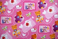 Gift Wrapping Paper - Little Bears with Hearts