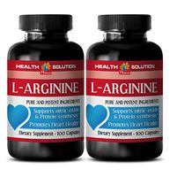 L-arginine Pure Powder - L-ARGININE 500MG - Improve Fertility (2 Bottles)