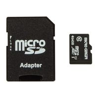 Micro Center 64GB Class 10 Micro SDXC Flash Memory Card with Adapter (Single Pack)