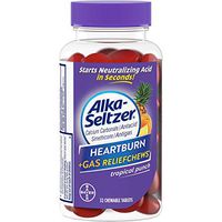Alka-Seltzer Heartburn Plus Gas Relief Chews, Tropical Punch, 32 Count Pack of 2 by Alka-Seltzer