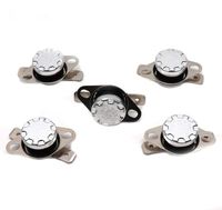 Yootop 105℃ Normally Close Thermostat Disc Temperature Control Switch 250V 10A Pack of 5