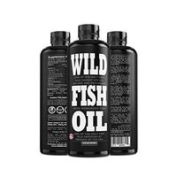 Wild Fish Oil, Omega-3 DPA, DHA, EPA FOS Certified, Super Strength 1,120mg Pure Omega-3, Batch Tested, Natural Lemon, BPA-Free, 94 Servings, U.S. Caught (16 oz Bottle)