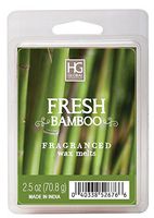 Hosley 2.5 Ounce Wax Cubes Each Hand Poured Wax Infused with Essential Oils Ideal for Weddings Special Occasions Parties Spa Reiki Meditation Settings (Fresh Bamboo)